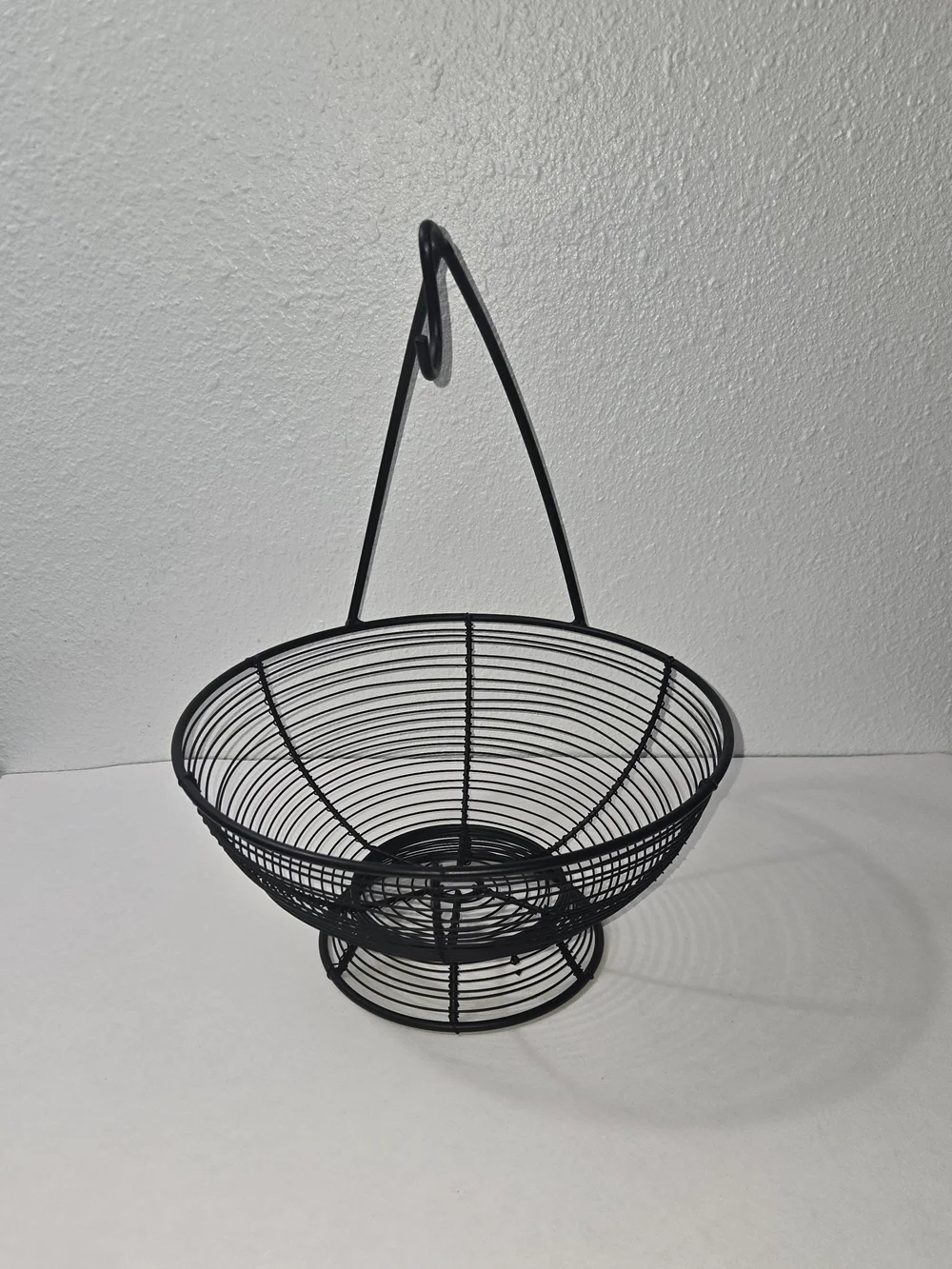 Black Wire Fruit Basket with Hanging Hook - Home Accents